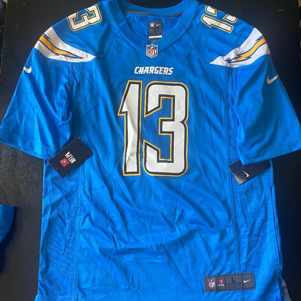 Nike On Field Chargers Keenan Allen #13 NFL Jersey Powder Blue Large